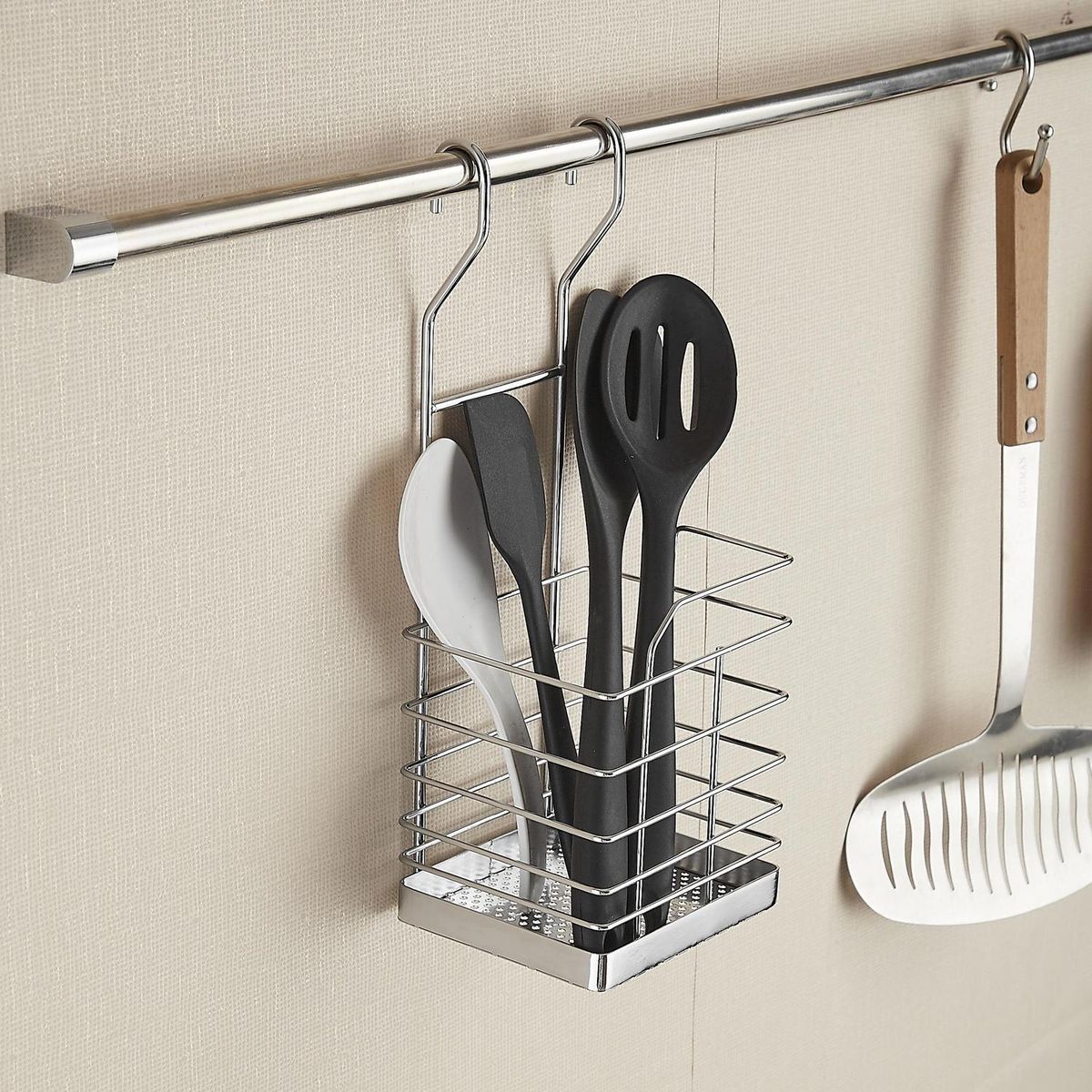 JUST HOME COLLECTION - Porta cubiertos acero inox