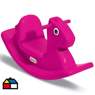 Caballito mecedora rosa