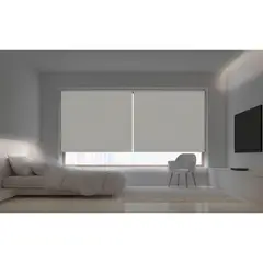VIEWTEX - Cortina roller black out solpor blanca 150x250 cm