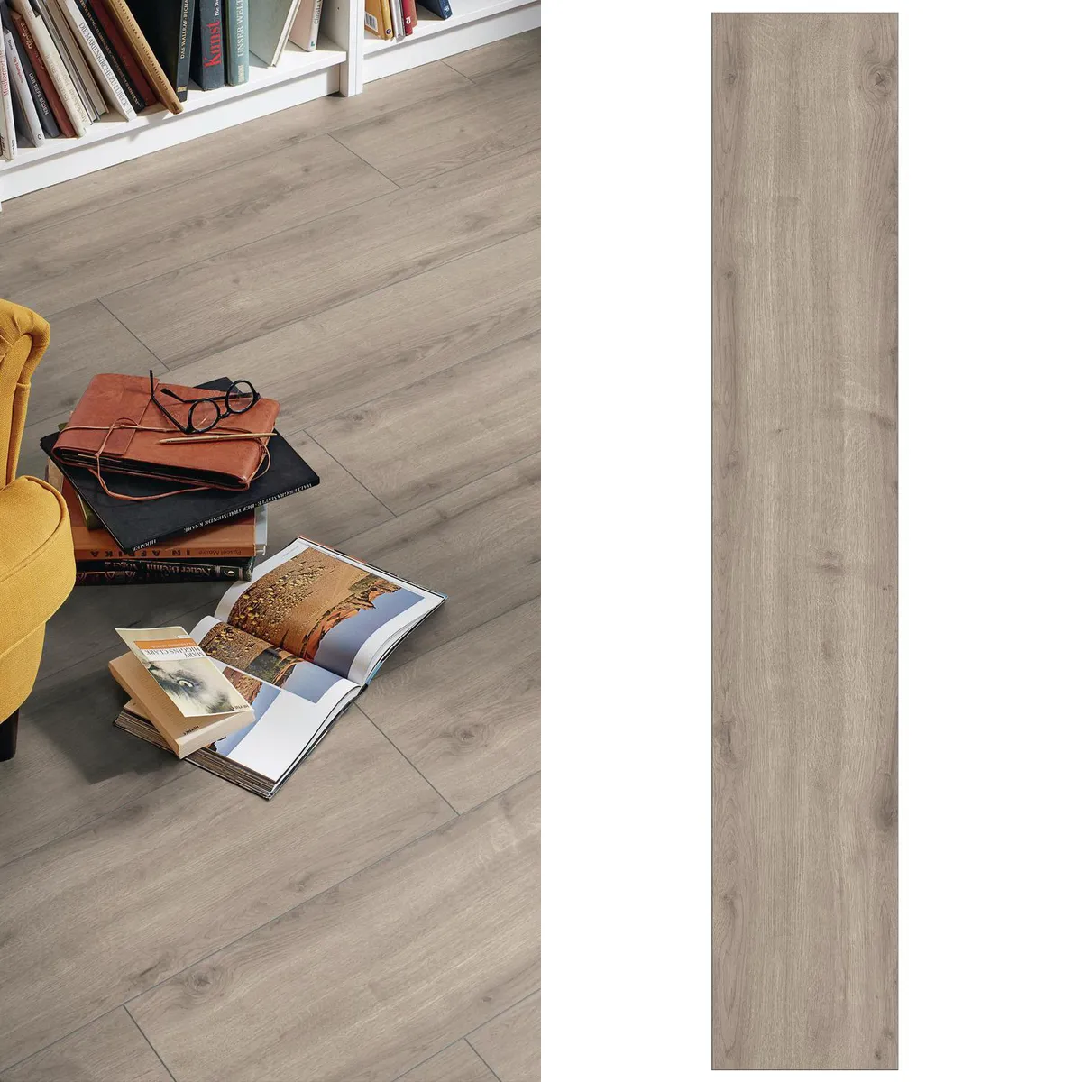 HOLZTEK - Piso Flotante 8 mm D820XL Gris 2.69 m2