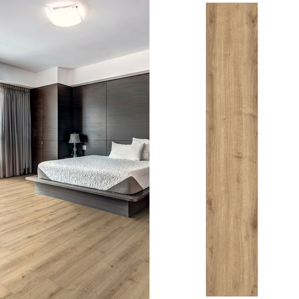 HOLZTEK - Piso Flotante 8 mm Luxor Oak Golf Café 2.69 m2