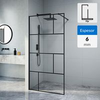 Mampara duch frame ngr 100x195