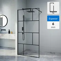 SENSI DACQUA - Mampara duch frame ngr 100x195