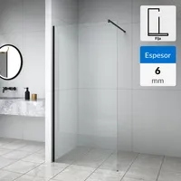 Mampara ducha fija lado negro