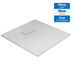 SENSI DACQUA - Receptaculo smc 90x90 blanco