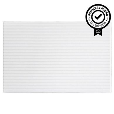 Cermica 20x30 cm Blanca Lineas Blanco 1.5 m2