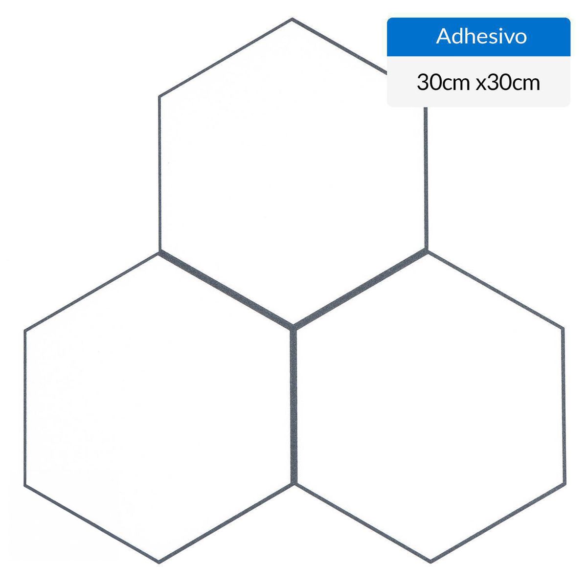 HOLZTEK - Revestimiento Adhesivo HJ-FL14B 30x30 cm Blanco 0.69 m2