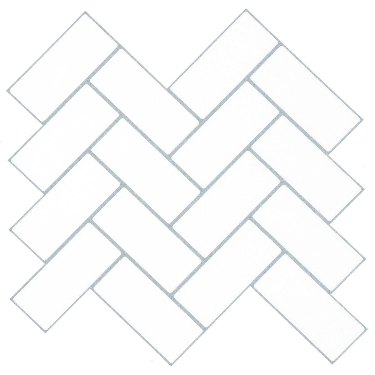 HOLZTEK - Revestimiento Adhesivo HJ-FL08 30x30 cm Blanco 0.73 m2