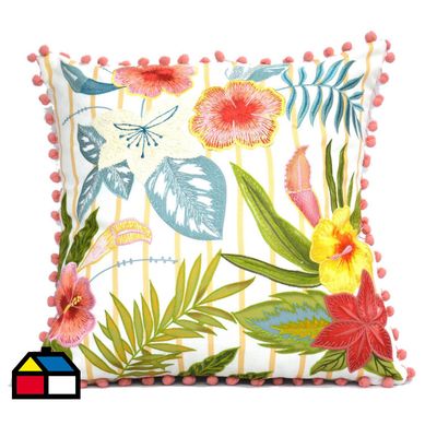 Cojn pompom 45x45 cm multicolor