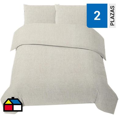 Funda plumn polylin 2 plazas natura