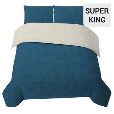 Funda plumn polylin sper king azul/natural