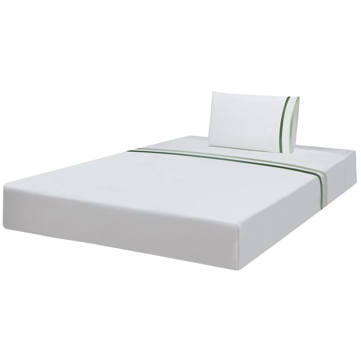 HOMY - Sábana 1.5 plazas 180 Hilos Blanco