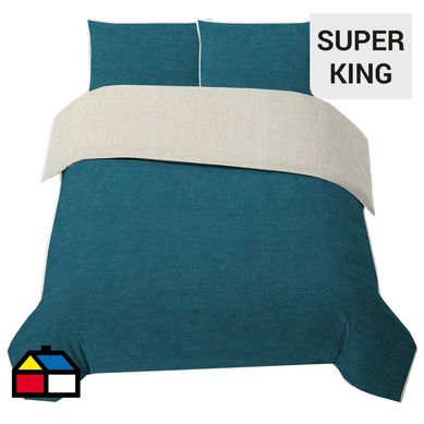 Funda plumn polylin sper king petrleo/natural