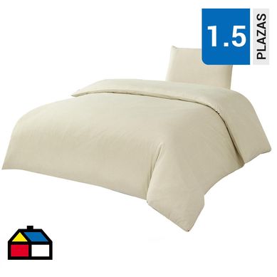 Funda plumn catio 1,5 plazas beige