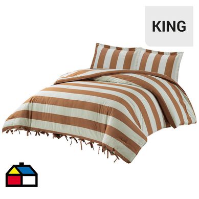 Cobertor stripes caf king