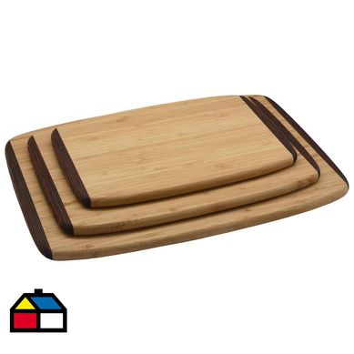 Set 3 tabla bambu para picar