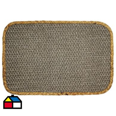 Individual tejido 30x45 cm natural/gris