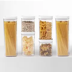 JUST HOME COLLECTION - Set de 6 Conservadores de Alimento Plástico 2.8 l