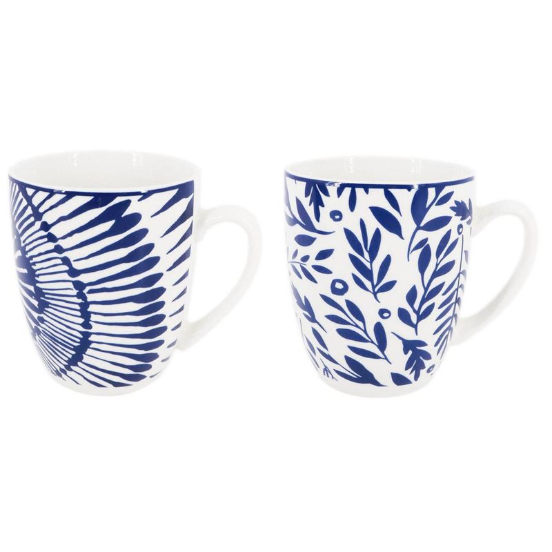 JUST HOME COLLECTION - Set 4 mug 12oz 4 diseños surtidos