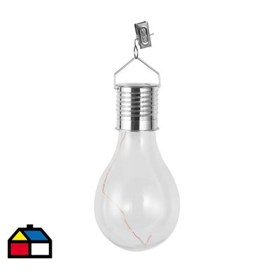 Ampolleta Led Solar Colgante Basic E27, Luz Clida