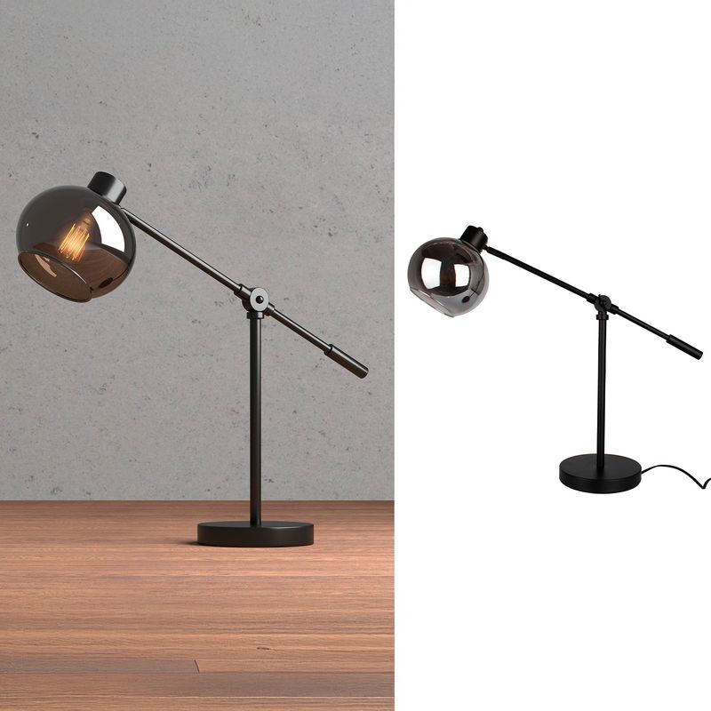 JUST HOME COLLECTION - Lámpara de Mesa Clase 1 Luz E27 Negro