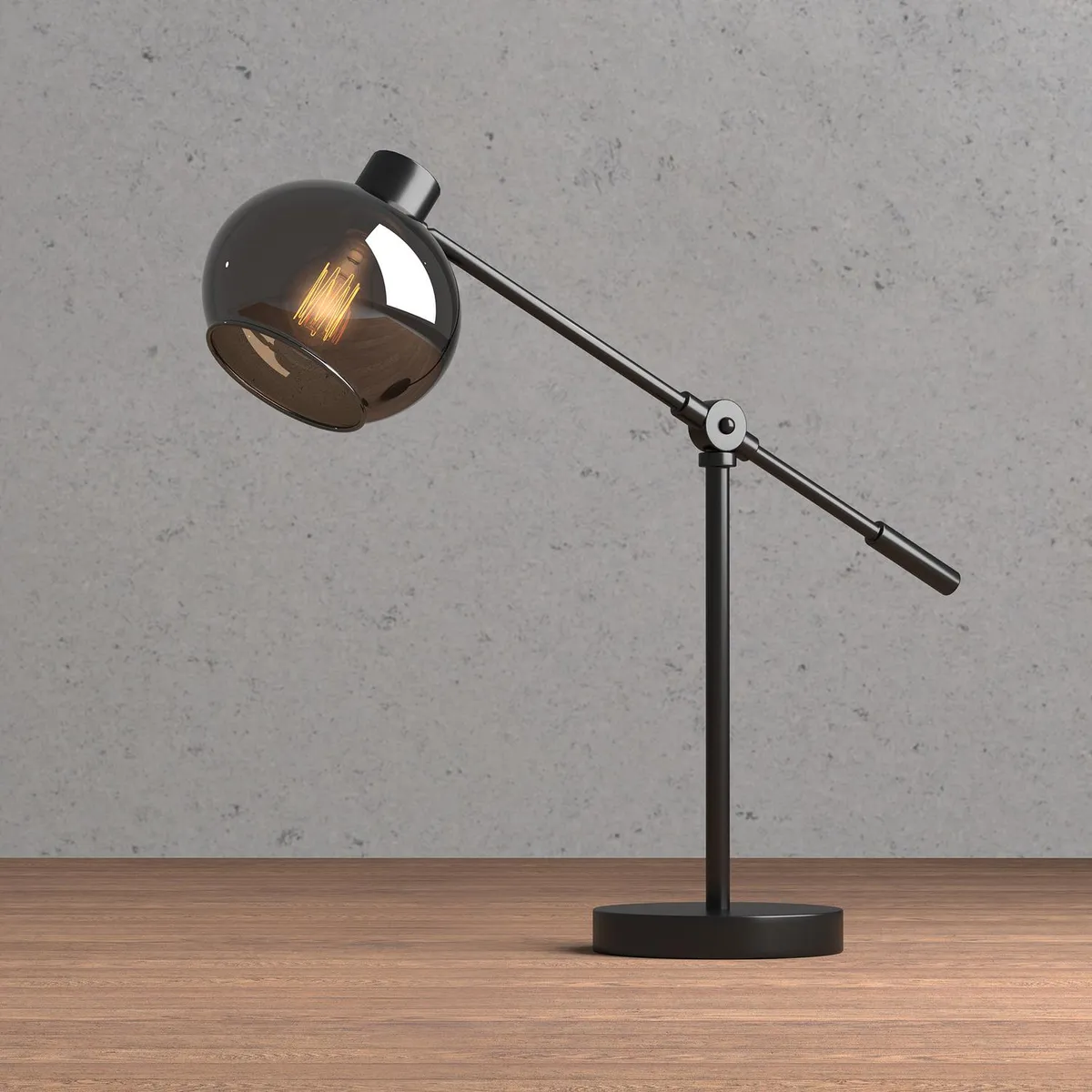 JUST HOME COLLECTION - Lámpara Mesa Clase Negro 16x49 cm