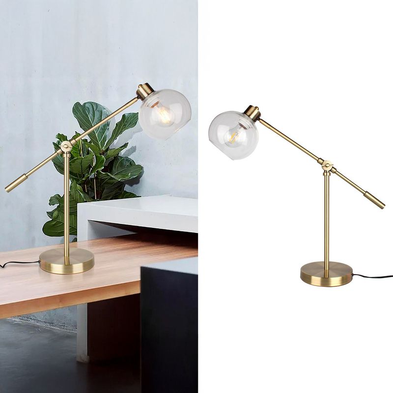 JUST HOME COLLECTION - Lámpara de Mesa Clase 1 Luz E27 Bronce