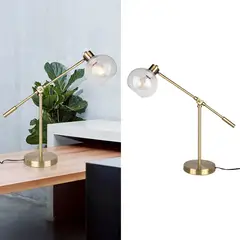 JUST HOME COLLECTION - Lámpara de Mesa Clase 1 Luz E27 Bronce