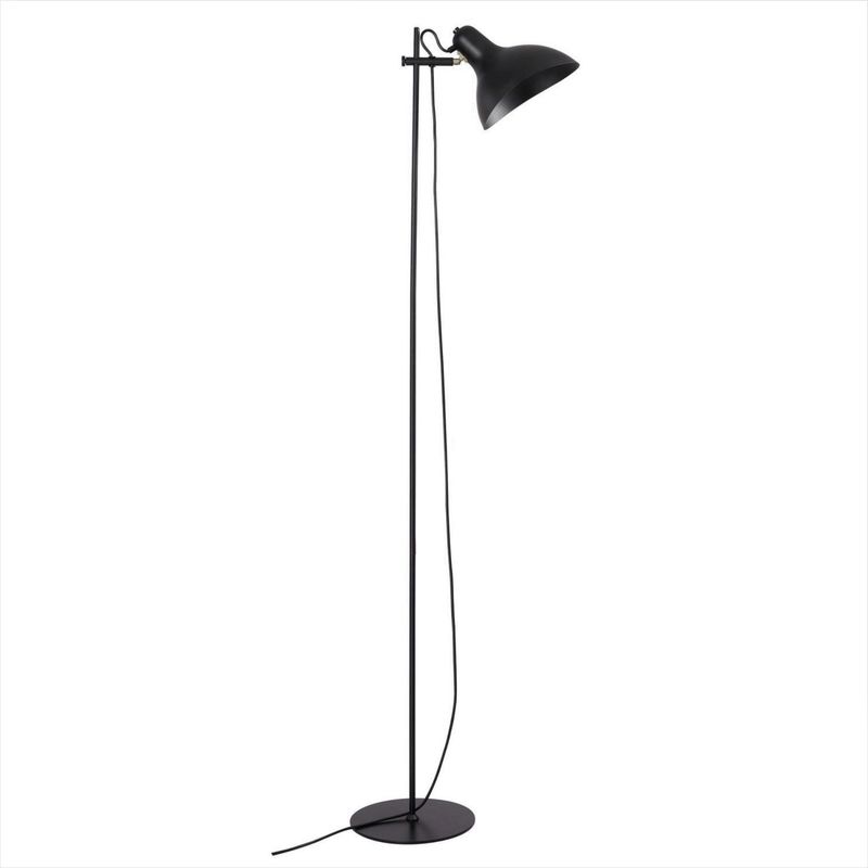 JUST HOME COLLECTION - Lámpara de Pie Traz 1 Luz E27 Negro