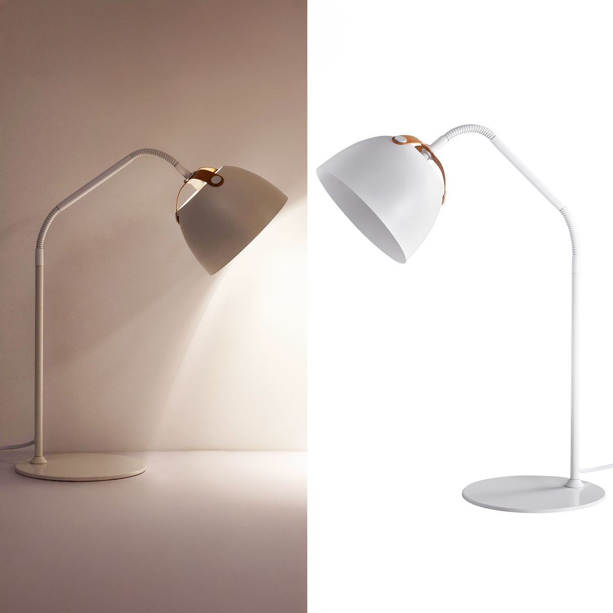 JUST HOME COLLECTION - Lámpara Mesa Travola Blanco 19x45 cm