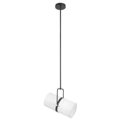 Lmpara Colgante Tubulo 1 Luz E27 Negro/Blanco