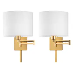 undefined - Combo 2 Apliques Lever 1 Luz E27 Dorado