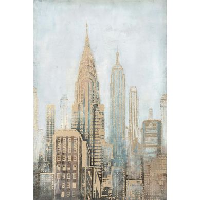 Canvas ciudad dorado 2 60x90 cm