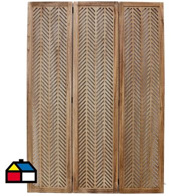 Separador de madera 170x120 cm natural