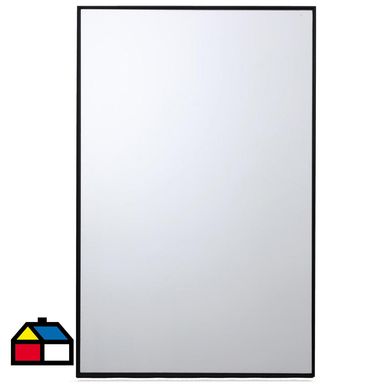 Espejo rectangular 60x91 cm plateado