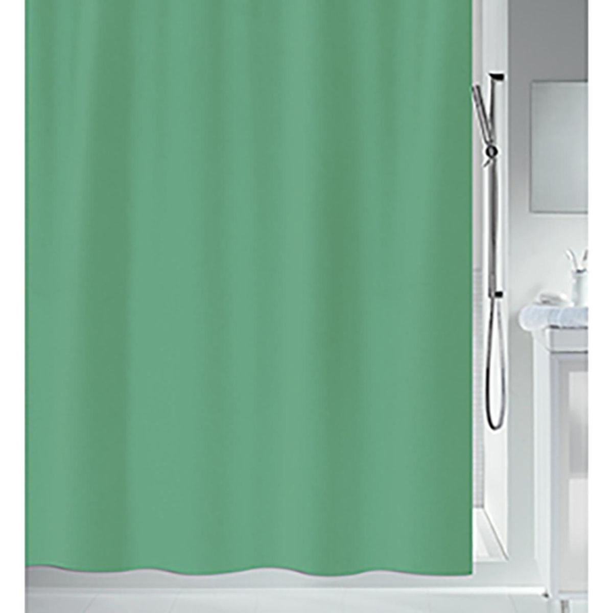 SPIRELLA - Cortina de baño primo 180x180 cm verde