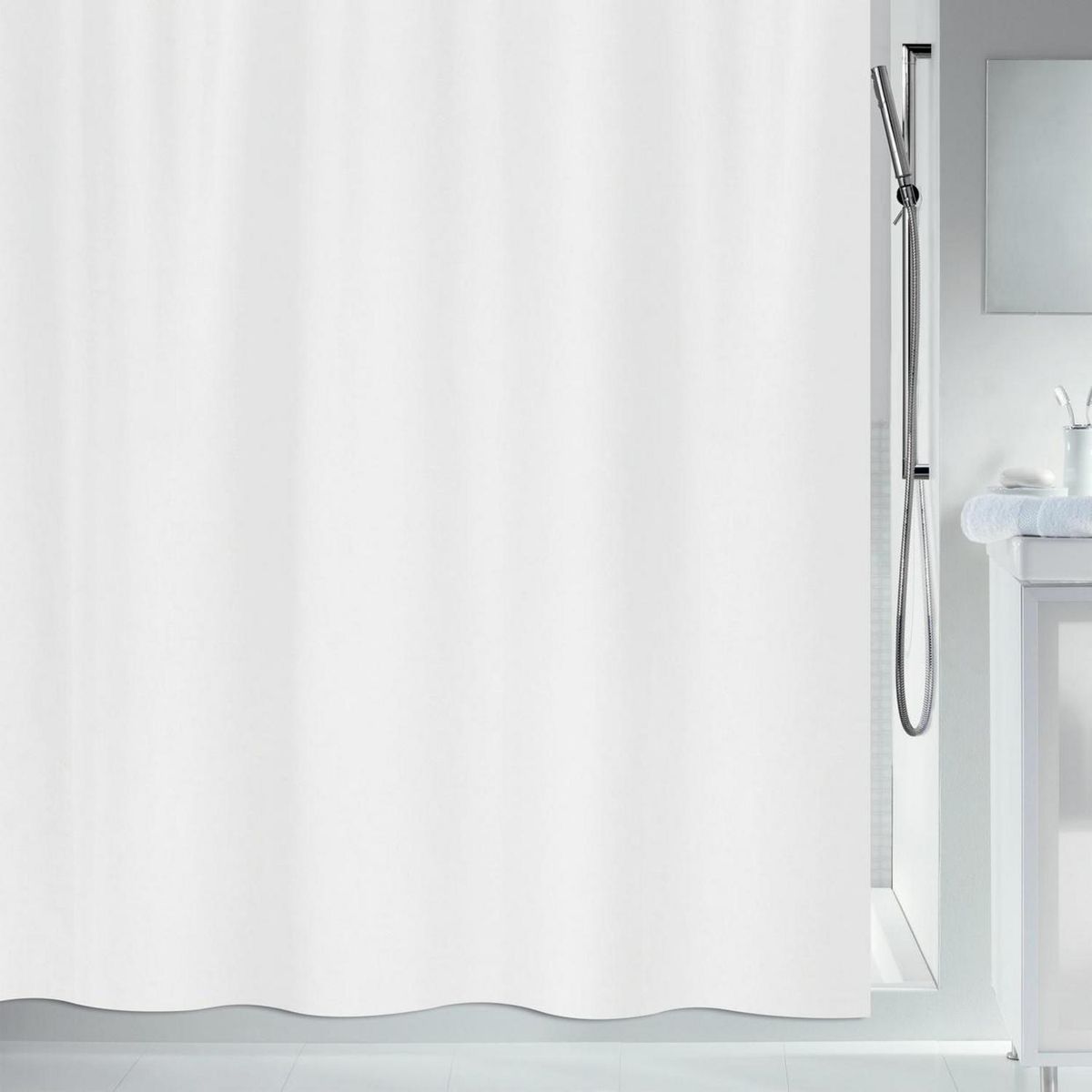 SPIRELLA - Cortina de baño primo 180x180 cm blanco