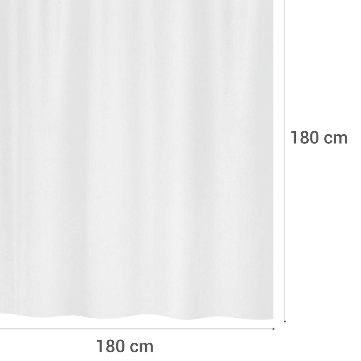 SPIRELLA - Cortina de baño primo 180x180 cm blanco