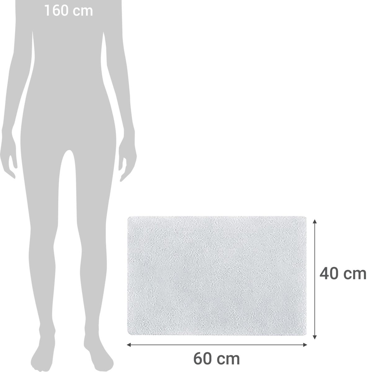 SPIRELLA - Limpiapiés Baño Fino 40x60 cm Microfibra Marfil