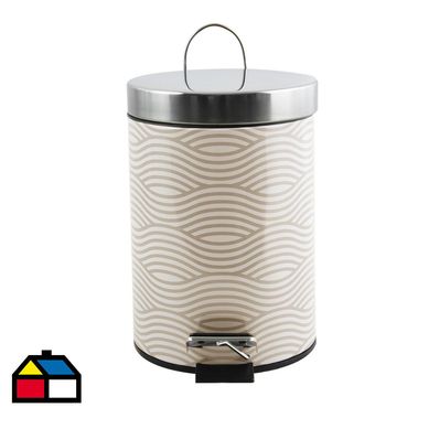 Papelero 3 litros wave caf claro
