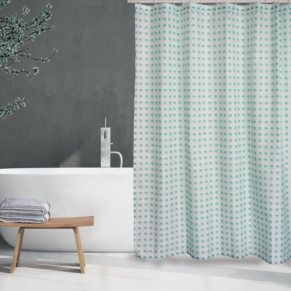MSV - Cortina de baño camberra 180x200 cm