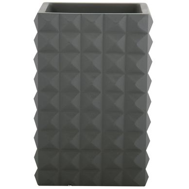 Vaso kubik gris oscuro