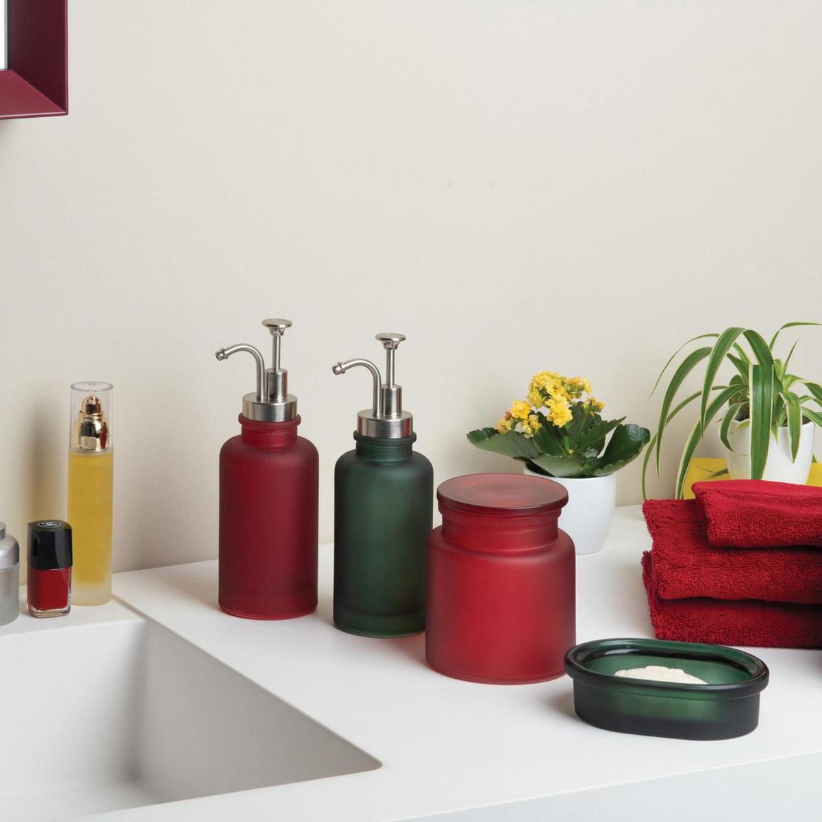 SPIRELLA - Dispensador verde oscuro