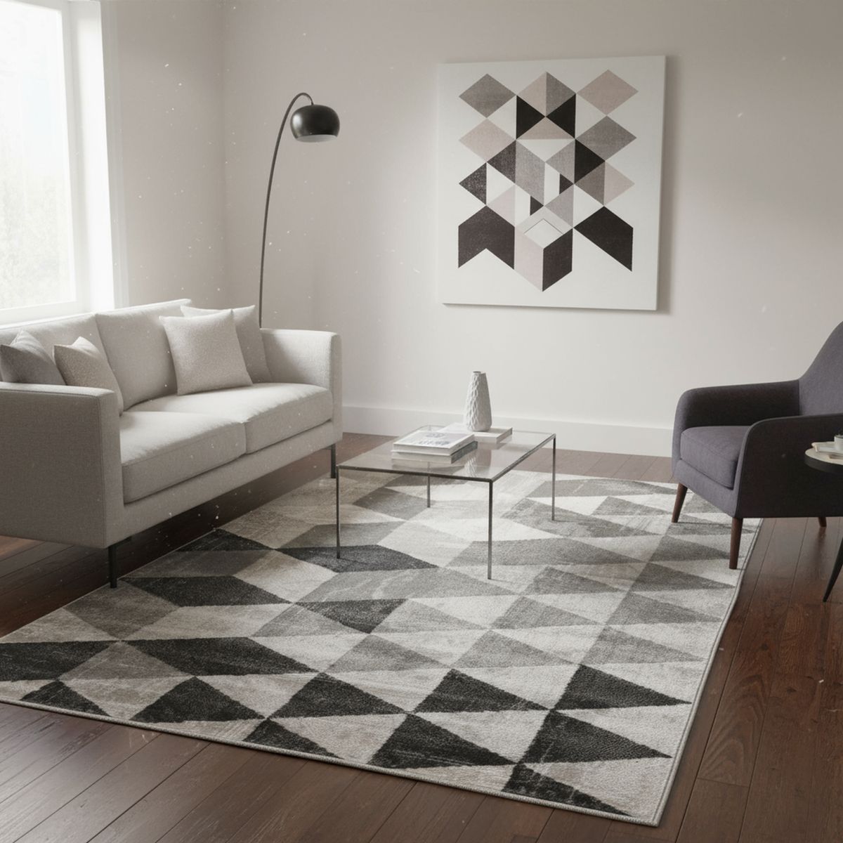 JUST HOME COLLECTION - Alfombra Ferrara Geo 133x190 cm Polipropileno Multicolor