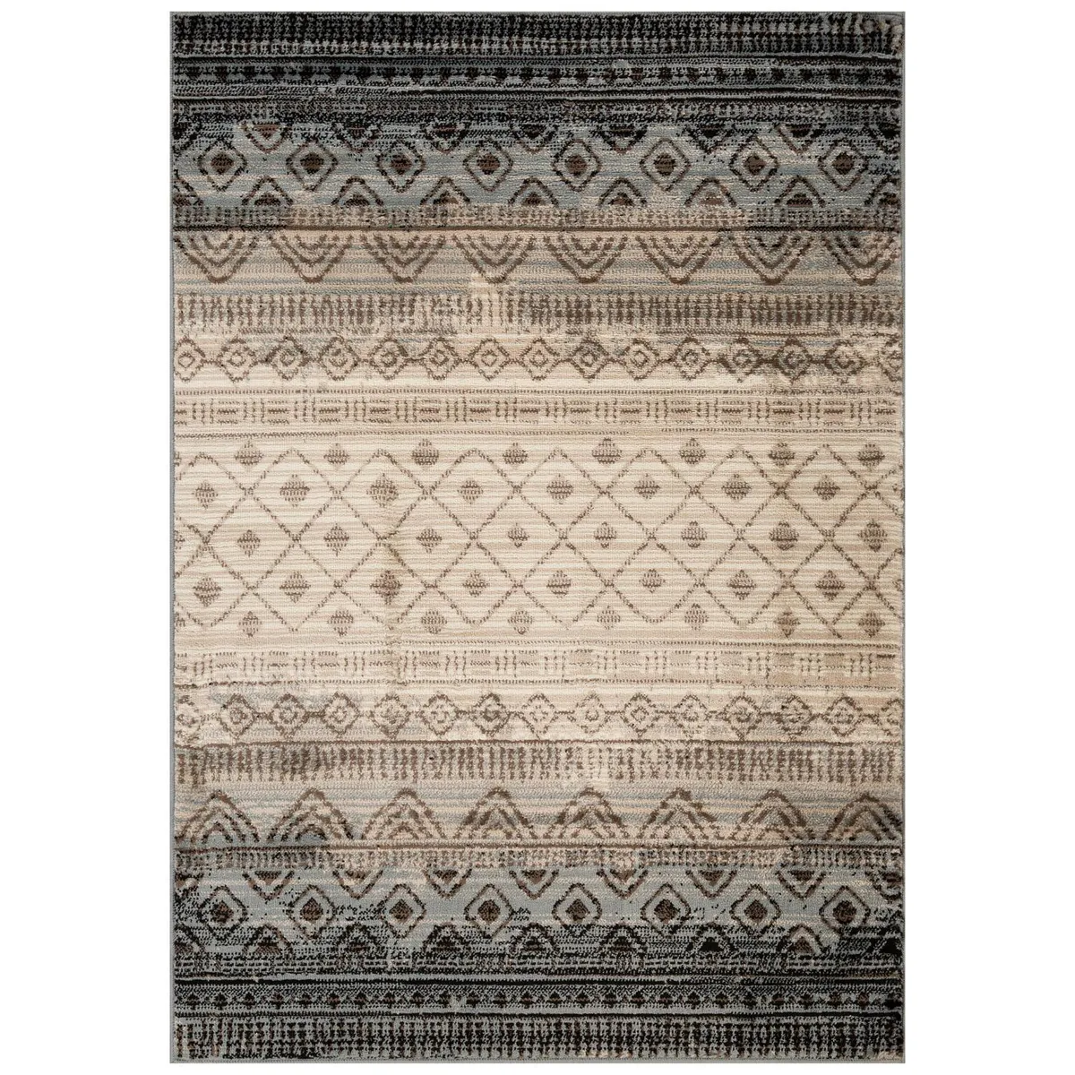 JUST HOME COLLECTION - Alfombra Ferrara Degrade 133x190 cm Polipropileno Multicolor