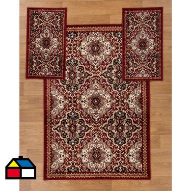 Alfombra 133x190 cm + 2 bajadas cama 50x90 cm ferrara
