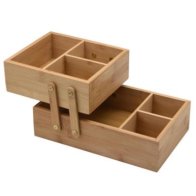 Caja bambu con divisiones 2n