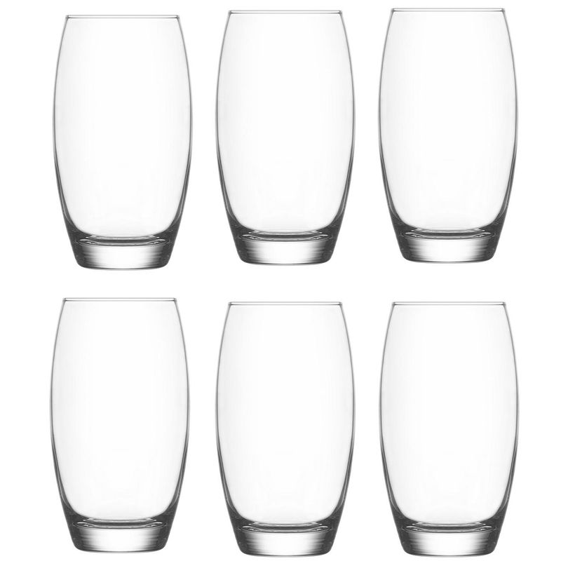 LAV - Set 6 Vasos Vidrio Largo 510ml