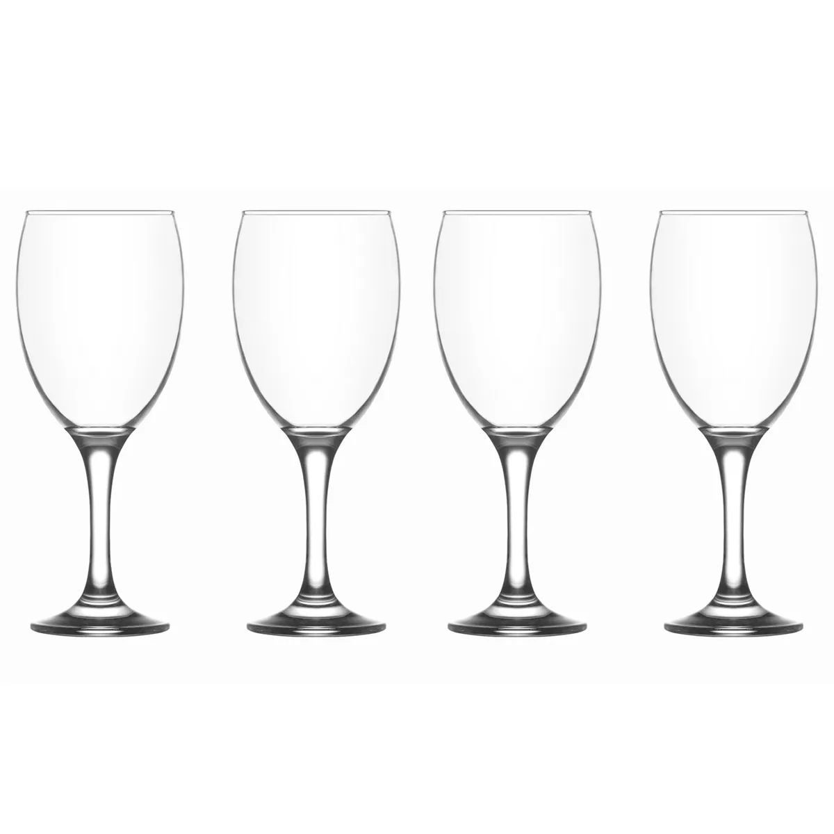 LAV - Set 4 Copas de De agua 590 ml Vidrio Transparente