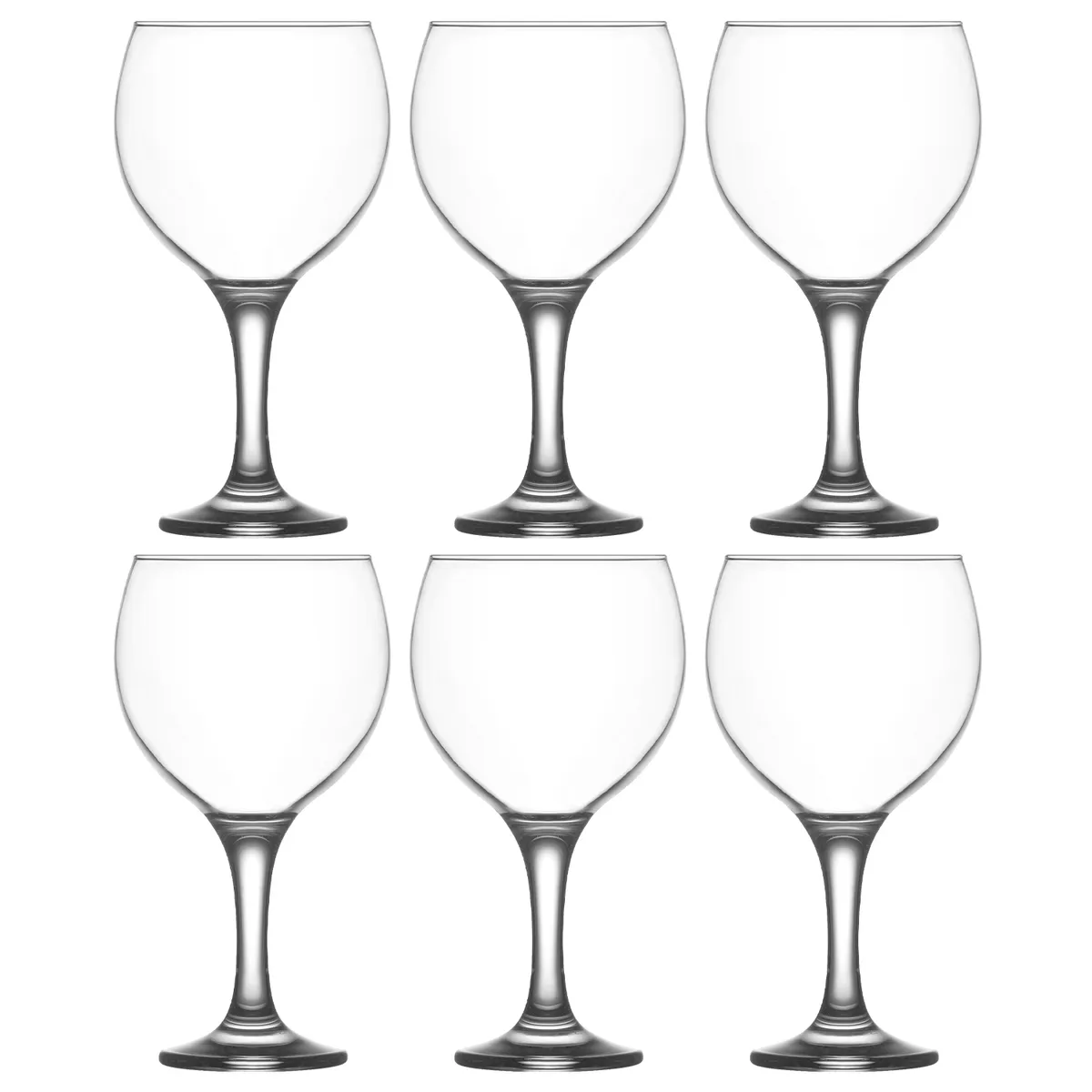 LAV - Set 6 Copas de Vino tinto 645 ml Vidrio Transparente